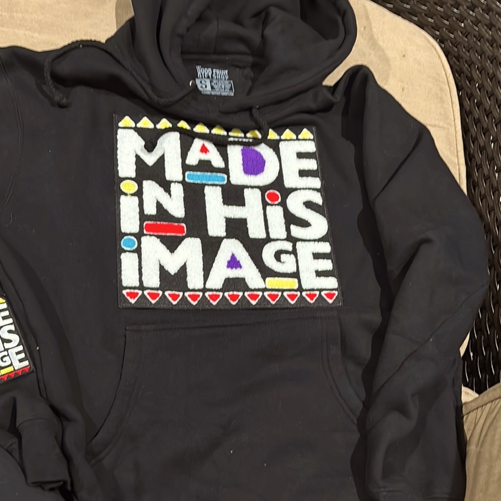 The Good Fruit Gift Shop, Black Graphic Hoodie Sz Small New Without Tags